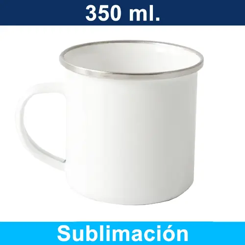 Mug Tazón Acero Enlozado sublimable M181