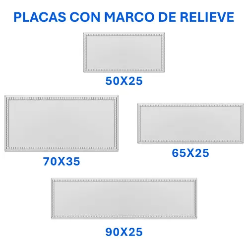 Placa Aluminio PLATEADO