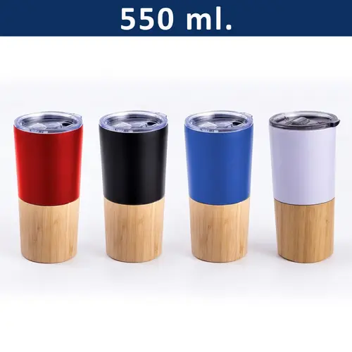 Mug Acero Inoxidable Térmico / Bamboo M202