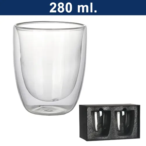 Vaso Vidrio Doble Pared SET M4